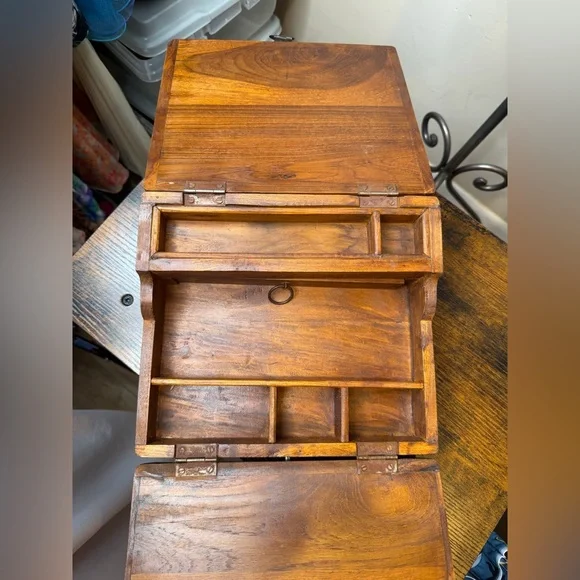 Vintage Writing Desk Secretary Chest Keepsake Box Writing Table